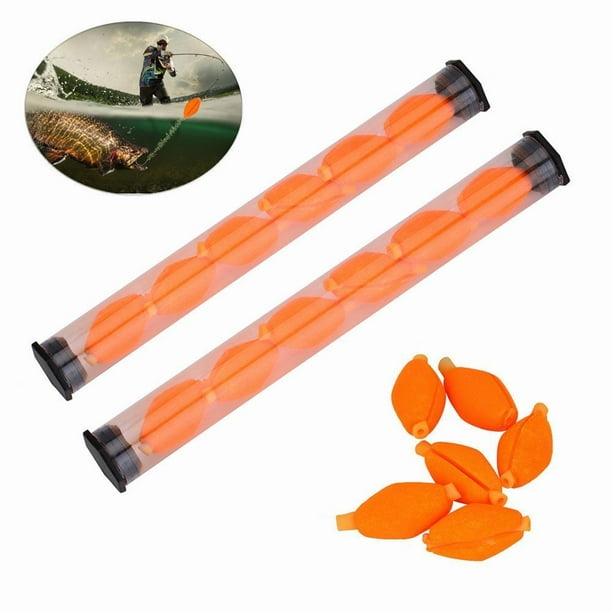 Orange 6pcs Set Fly Fishing Buoy Bobbers Foam Floats Strike Indicator Tackle Kit